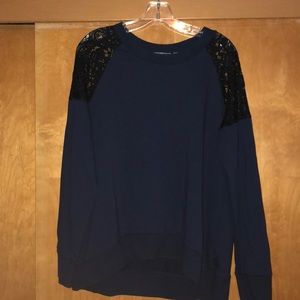 Xl lace shoulder sweater